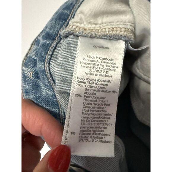 Madewell Curvy Perfect Vintage Jeans 28 Tall 90s Mom Jean Stretch Blue Denim - Picture 16 of 16